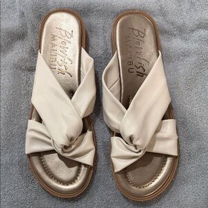 Blowfish Women's Cream Knotted Sandals